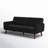 Gaige 78.5" Faux Leather Convertible Sofa/Futon-1231441566