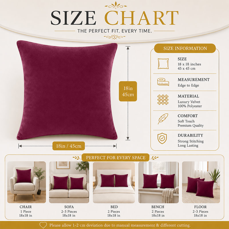 Aldino Square Cushion, Burgundy