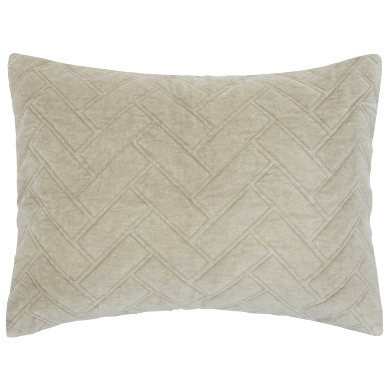 Taie décorative 100% coton Debbie, Très grand, Bleu