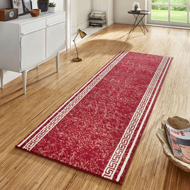 Basic Red Rug, Runner 80 x 250 cm