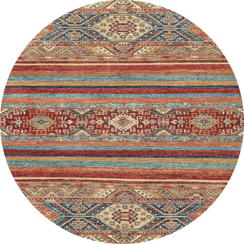Tapis abstrait moderne 2386, Rond 6 pi