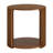 Estie Round Wood Slatted End Table With Open Shelf-227138998
