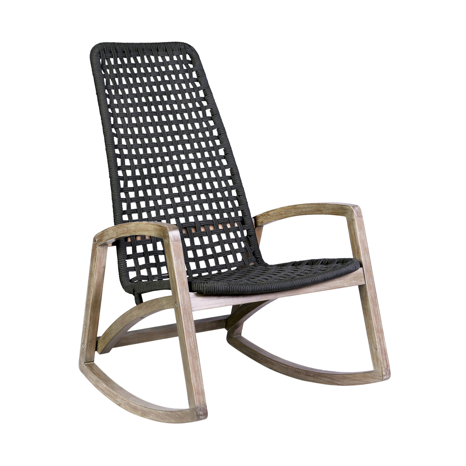 Amare Patio Rocking Chair, Black