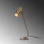 Lampe de table rétro en cuivre, hauteur 21,7 po | Corps en métal, douille E27 (40 W maximum) | 31,5 po de longueur de câble | Design industriel élégant pour la décoration de la maison, de l'hôtel et du bureau | Certifié IP20, parfait pour les intérieurs modernes et scandinaves-1985769223