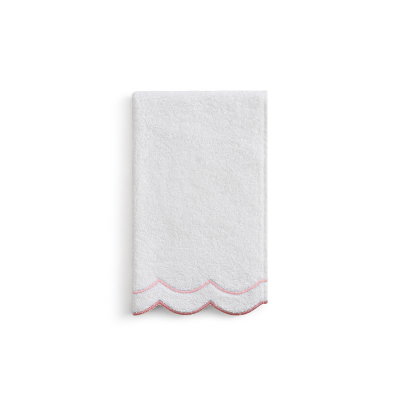 Peri Home Scallop Hand Towel, Blush