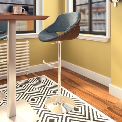 Jackalynn Swivel Adjustable Height Bar Stool by Corrigan Studio