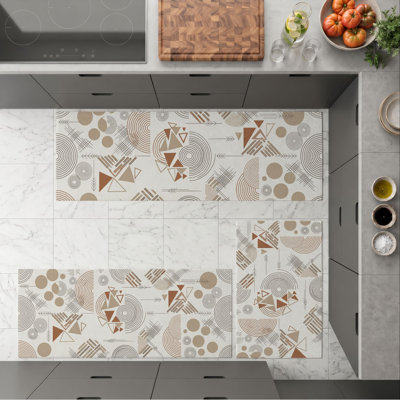 Tapis de cuisine géométriques antidérapants lavables