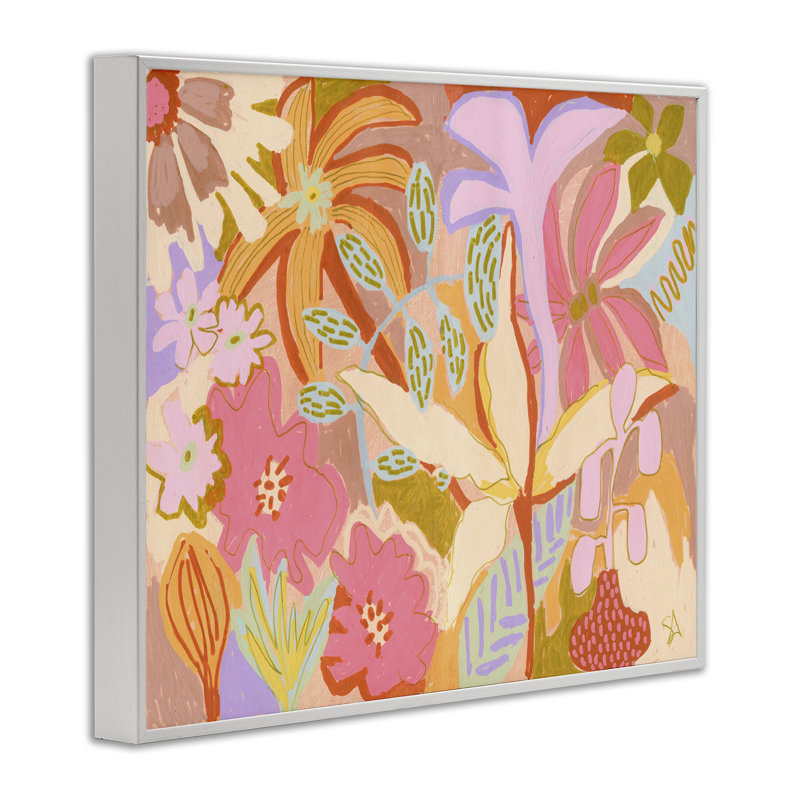 «Soft Expressive Botanicals», art de la giclée encadrée par Suzanne Allard, Giclée encadrée blanc bord de mer