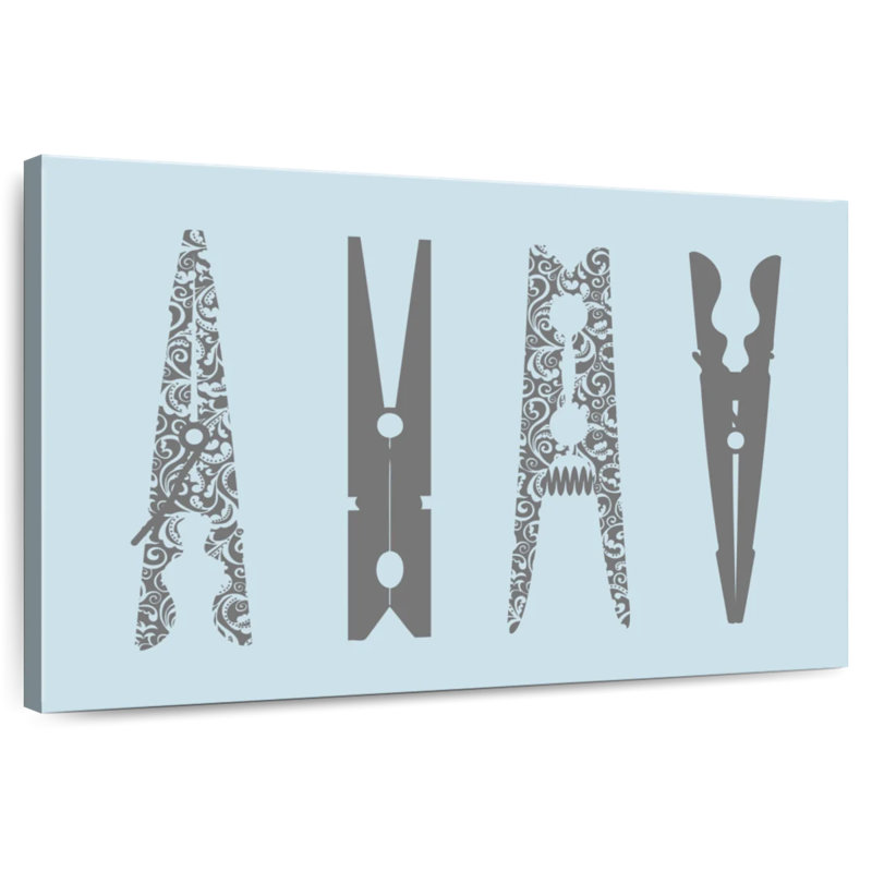 Kerner Ornate Clothespins, 8" H x 12" W