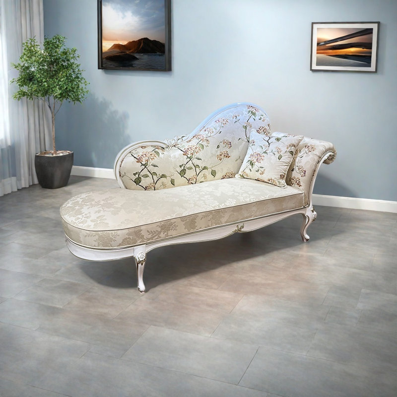 Chaise incurvée incurvée en bois massif, Orienté à droite