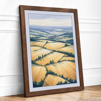 Patchwork Fields Landscape - Print