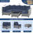 7-Piece Rattan Outdoor Sectional Seating Group with Cushions-1863570578-1869560885
