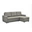Canapé-lit modulaire convertible en forme de L convertible, meubles d'appoint élégants, canapé-lit escamotable pour petits espaces et salons, gris
