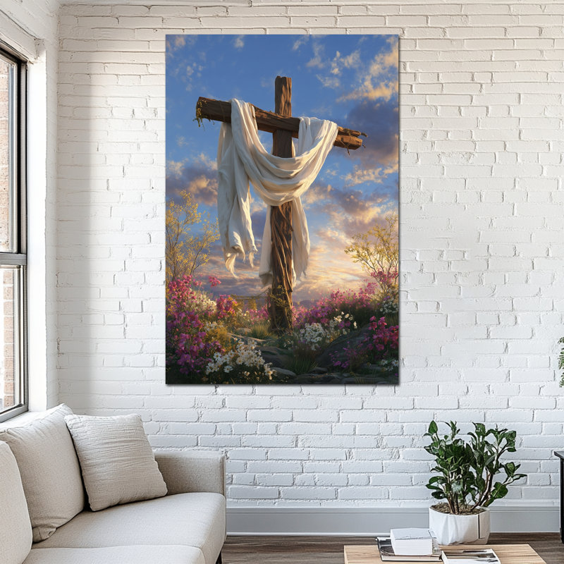  Grande Pâques, art mural sur toile, images de Pâques, décoration murale, peinture printanière pour la maison, cadre en pin sur toile tendue, 32 po x 48 po