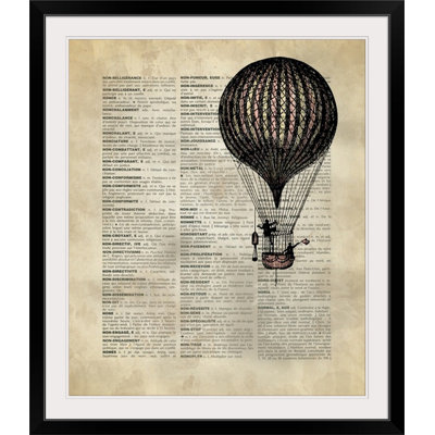 « rétro dictionary art hot air » par kate lillyson, impression