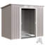 Braydan 7 x 4ft Metal Garden Shed Waterproof with Foundation Kit Grey