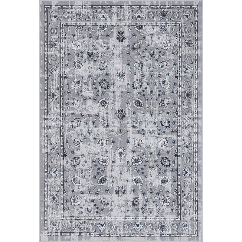Tapis gris Clevinger, Rectangle 6 pi 1 po x 9 pi