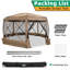 Très grande tente de pavillon escamotable avec moustiquaire 15 x 15 pi-106897505