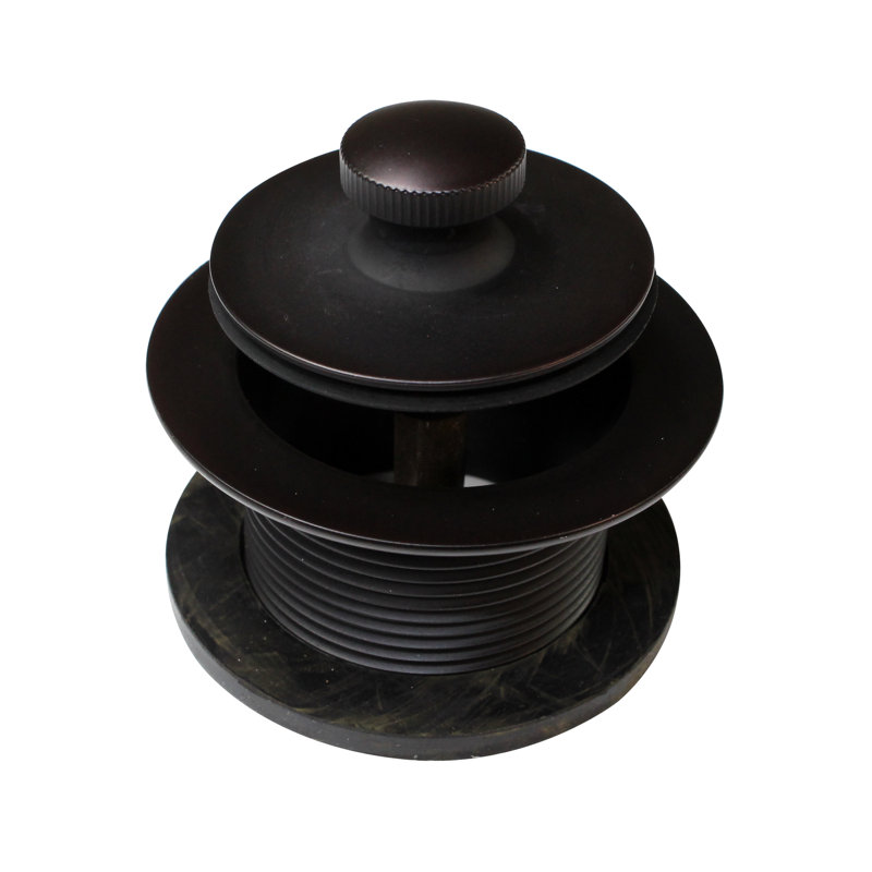 Drain de baignoire 1-1 / 2 "NPSM Twist & Clos - Filetage grossier, Bronze huilé