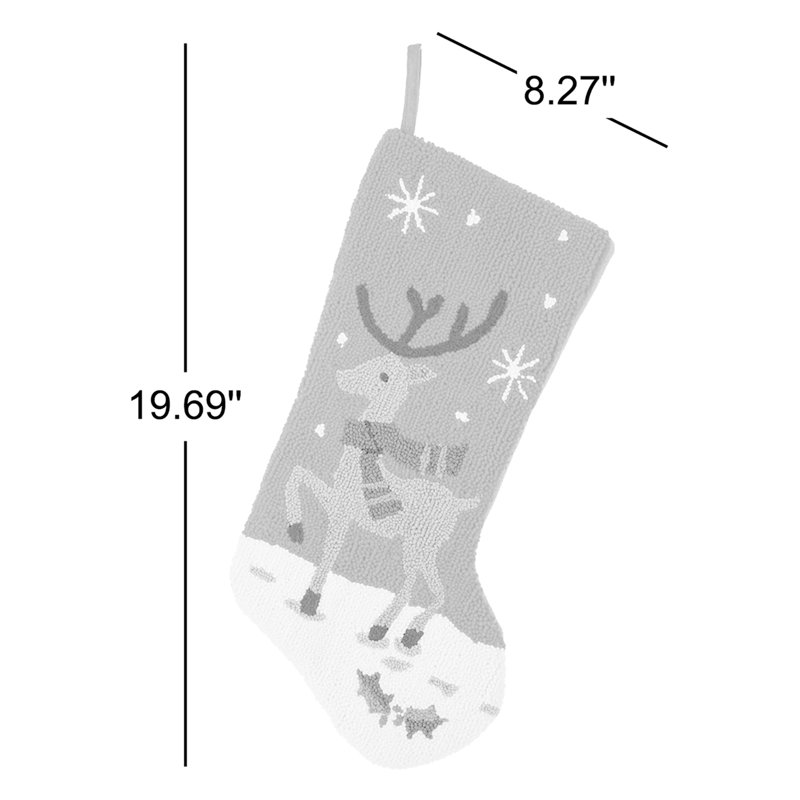 Chaussette de renne et renard