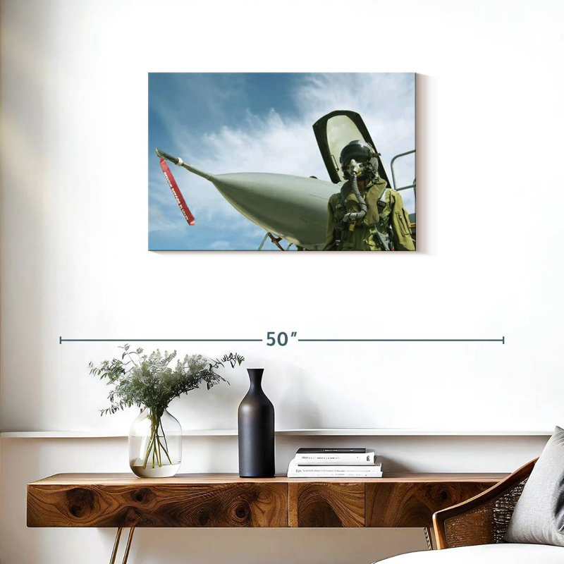 Lelar USAF Fighter Pilot, 20" H x 30" W