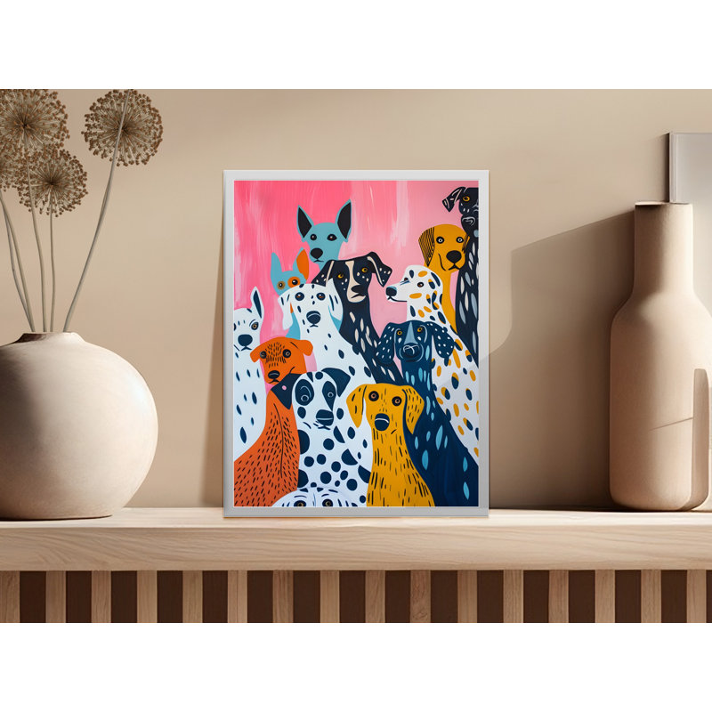 Dalmatian Dog Wall Art, Modern Art Print, Puppy Print, Dog Lover Gift, Framed Art, Home Decor, Wall Decor, Available in Sizes