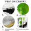 «Green and Black Geometric Enchantment I», art mural encadré en marbre abstrait-114712625-114712635-114712633