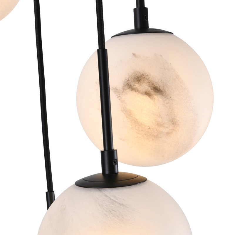 Pendant - Black - 7-Light, 7