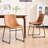 Anke Faux Leather Upholstered Dining Chairs-1017218200