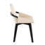 Chaise en similicuir de bambou et crème-803291601