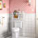 LUND Coventry 27"W x 48"H Bathroom Over Toilet Open Storage Shelf