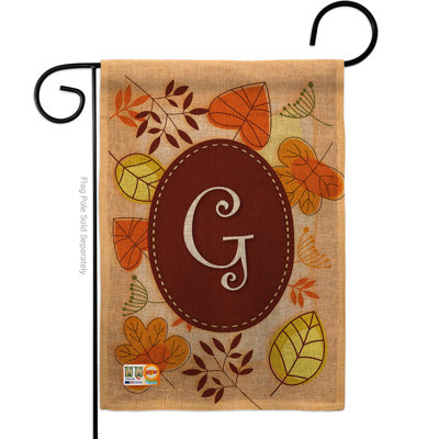 Polyester de 2 côtés 18,5 x 13 po d’automne drapeau de jardin