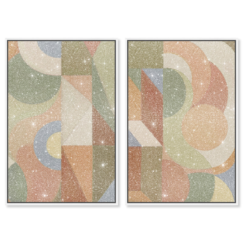 Adore You Set Set by Oliver Gal, 32"H x 22"W, White Floater Frame