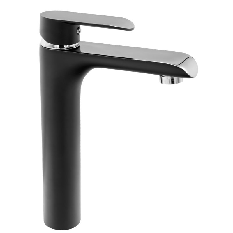 Airlia Mono Basin Mixer, Chrome/Black