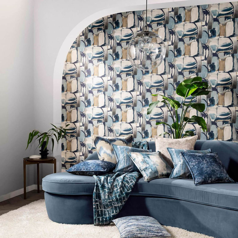 Vivido 10.05m x 52cm Matte Wallpaper Roll, Denim/Linen