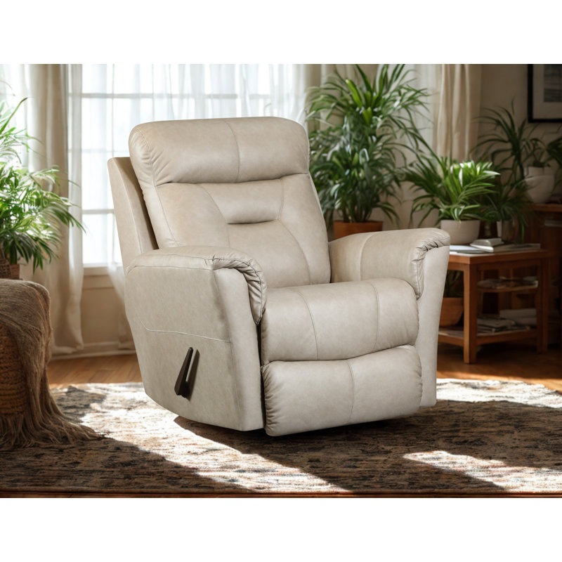 True Grit Rocker Recliner, Light Gray