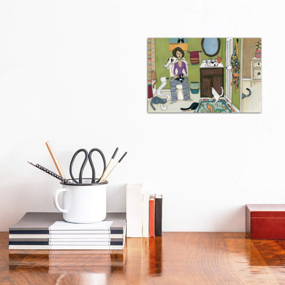 Purdy Peez by Jamie Morath - Wrapped Canvas Print