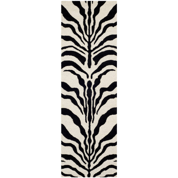 Schell Animal Print Wool Area Rug