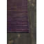 Tapis d'intérieur en soie tissé à la main Ashyiah, à rayures violettes et dorées-24324058