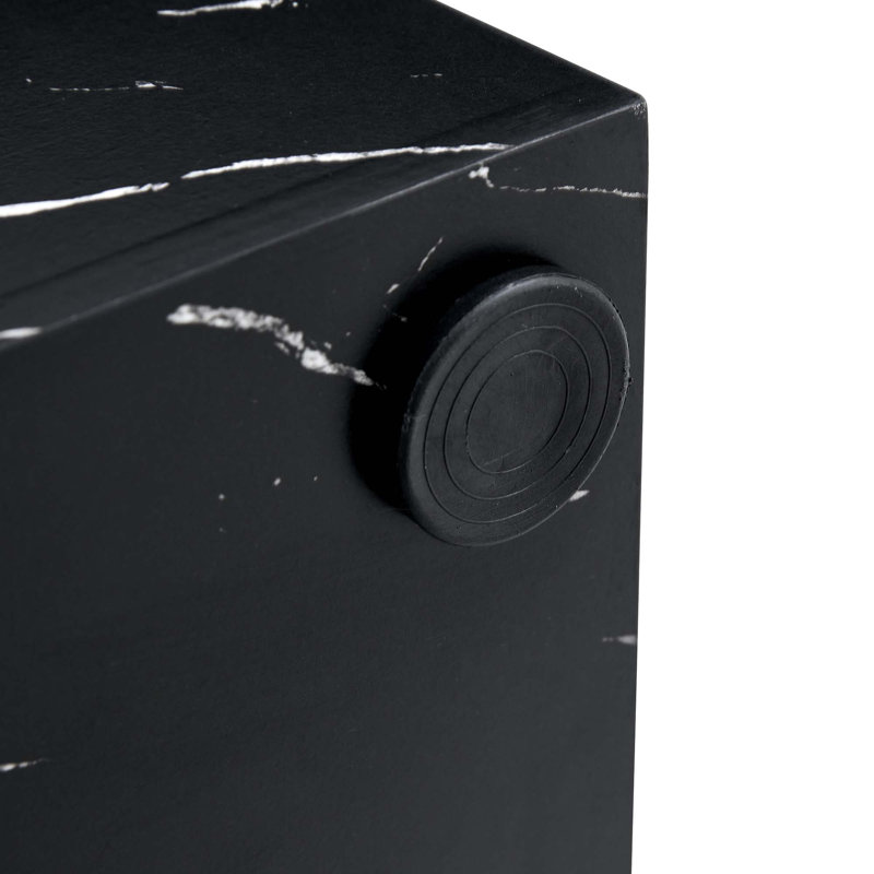 Table basse en panneau de fibres à densité moyenne - design luxueux, décoration parfaite pour le salon, Noir
