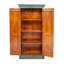 Cameren White Antique Solid Wood Hand Carved 2 Door Peacock Cabinet-386147494