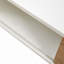 Table basse de 40,16 po en rotin, porte coulissante pour le rangement, pieds en métal, table moderne pour le salon