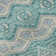 Premium Machine Washable Prisco Teal Rug
