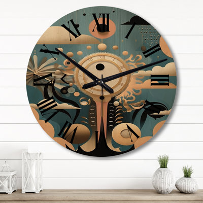 Horloge murale géométrique abstraite géométrique