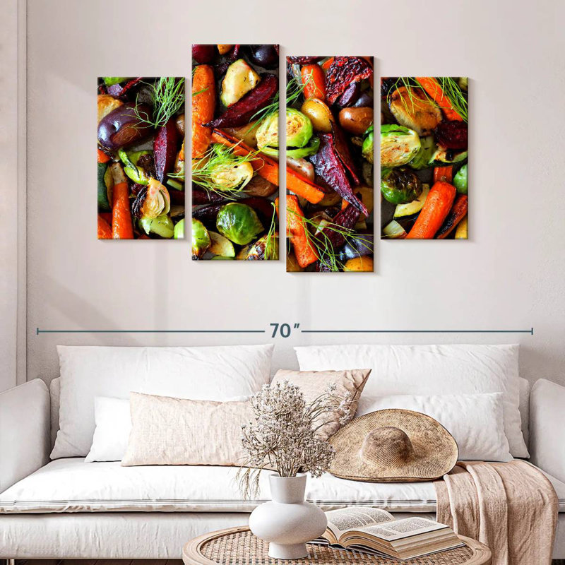 Légumes d'automne rôtis Yarlin, H 32 po x l 52 po