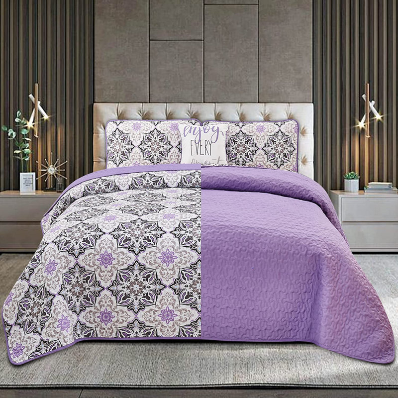 Courtepointe mauve