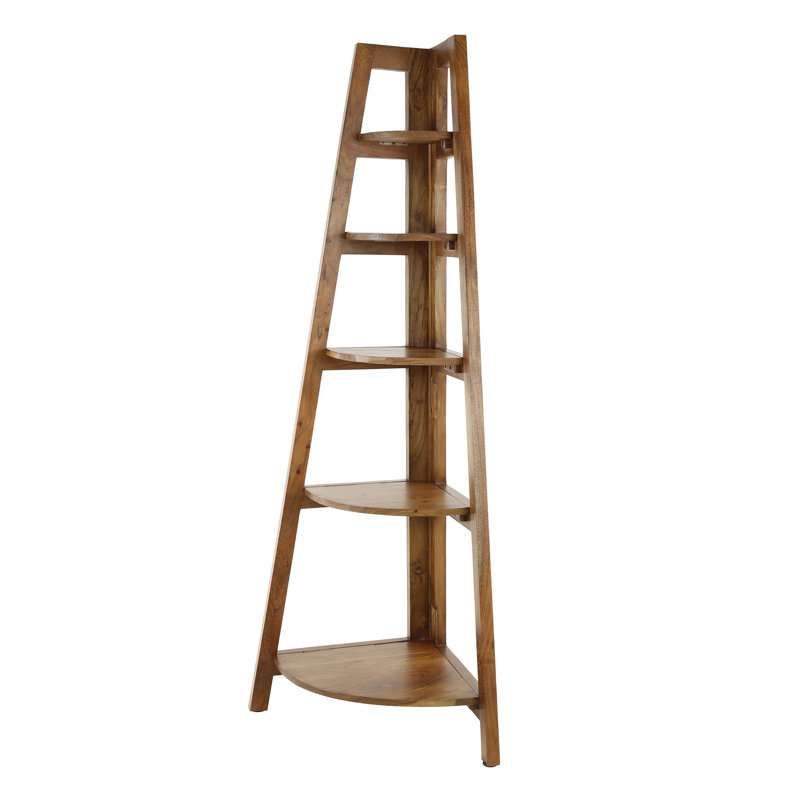 Hourani 148cm H x 64cm W Solid Wood Corner Bookcase