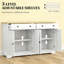 Buffet de style élégant avec tiroirs de rangement, buffet, tablettes réglables pour votre maison-129037602