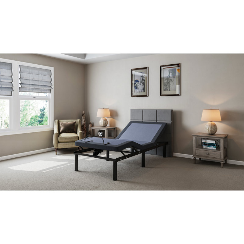 Twin Adjustable Bt2000 Bed - Wireless Control And 850 Lbs Load Bearing Capacity Base Range Positions Adjustment With Remote