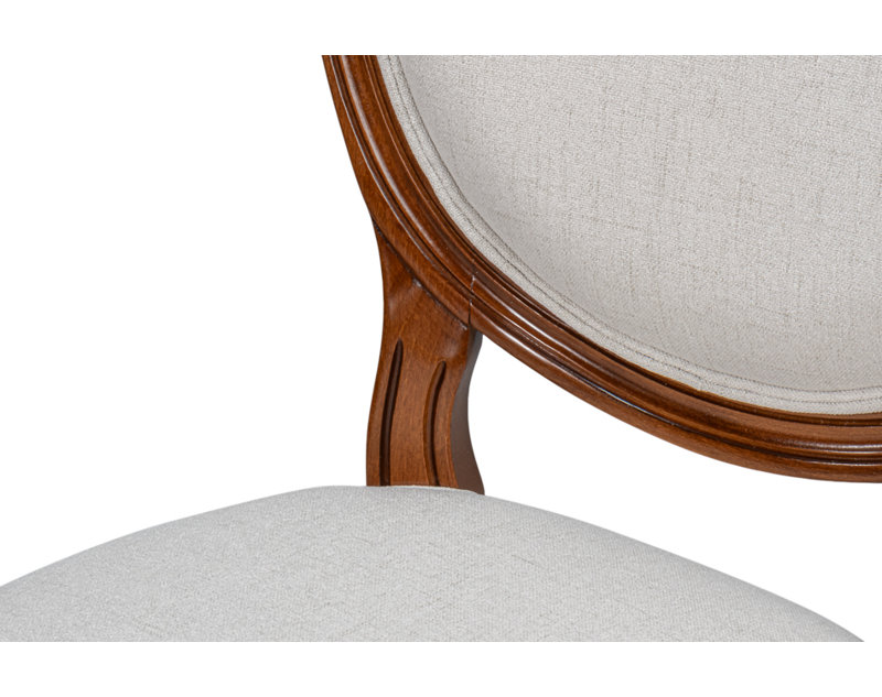 Hugo Upholstered Dining Chair, Brown